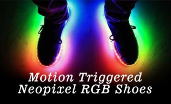 Motion triggered NeoPixel RGB Shoes